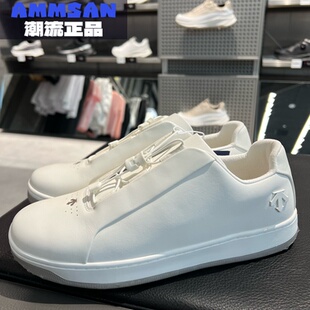 迪桑特DESCENTE DUALIS男款皮面时尚运动低帮小白鞋D4431LSN05