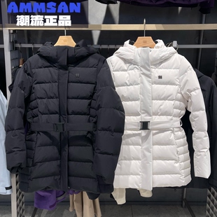 可隆KOLON SPORT女款E.D.O防风防泼水收腰鹅绒羽绒服LKDJ5WTT44