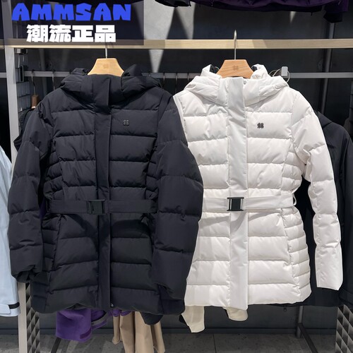 可隆KOLON SPORT女款E.D.O防风防泼水收腰鹅绒羽绒服LKDJ5WTT44