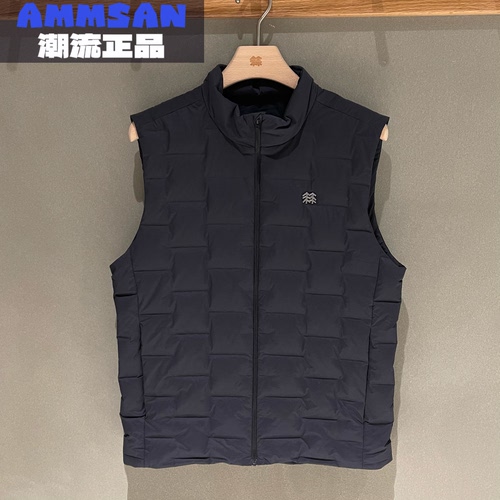 可隆KOLON SPORT 25冬季男款户外通勤百搭鹅绒羽绒马甲LHDV5WN089