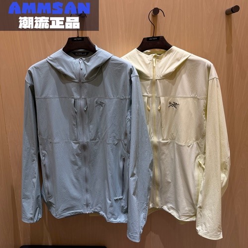 Arcteryx始祖鸟GAMMA LIGHTWEIGHT男款轻量透气防风连帽软壳夹克
