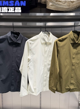 迪桑特DESCENTE男款DUALIS通勤舒适百搭透气长袖衬衫D5231DSH80