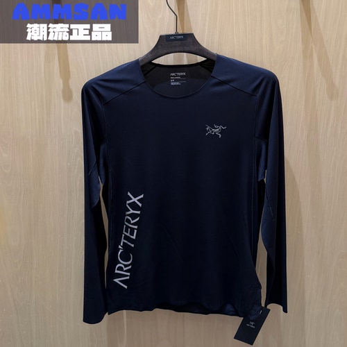 Arcteryx始祖鸟Norvan Downword男款吸湿排汗运动跑步速干长袖T恤