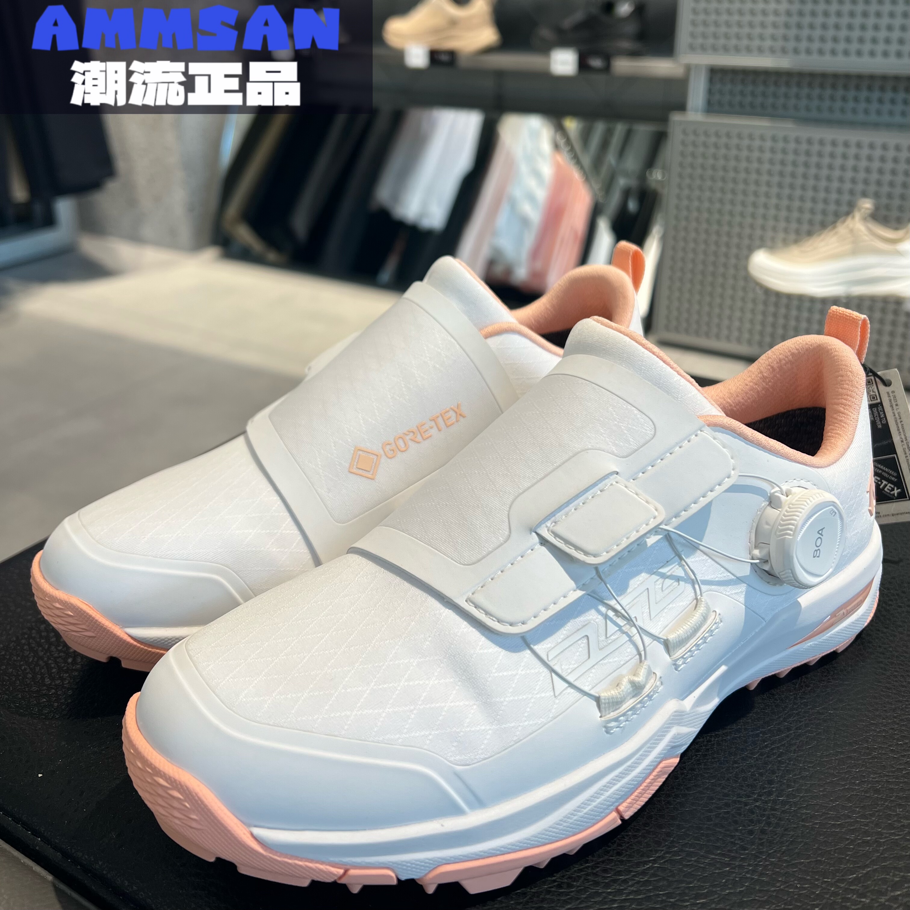 迪桑特DESCENTE女款GTX防水防滑低帮运动高尔夫球鞋G443WLSH61