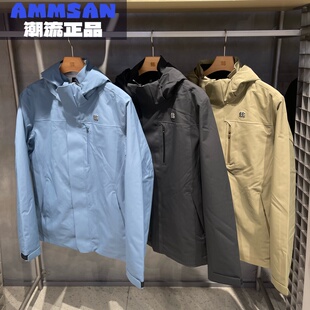 可隆KOLON SPORT 25新款男士户外防泼水防风保暖软壳三合一冲锋衣