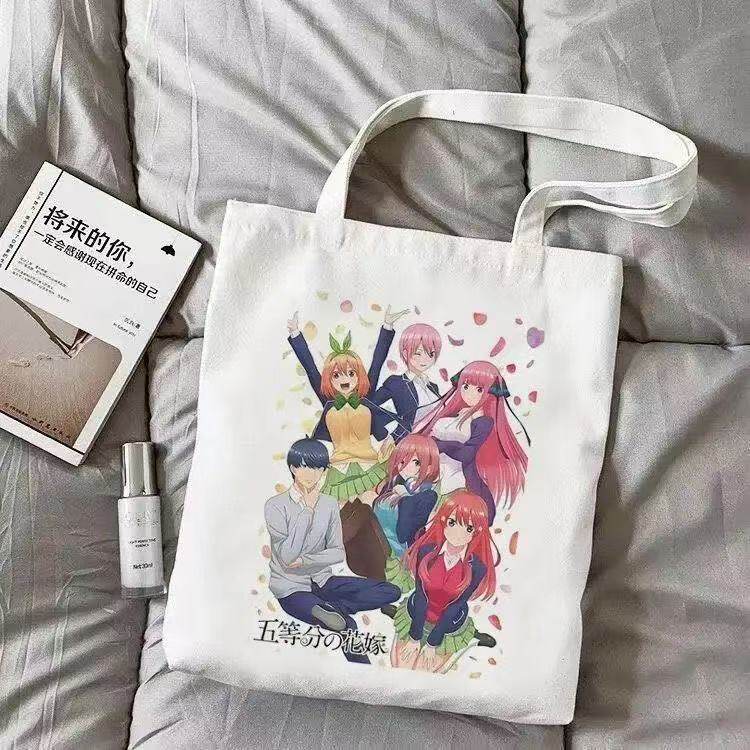 五等动漫二次元帆布包周边单肩手提袋学生书袋补习袋高颜值大容量