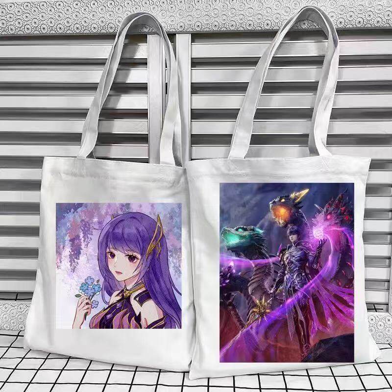 神印王座书包帆布袋动漫二次元初高中学生外出单肩手提袋子补习袋