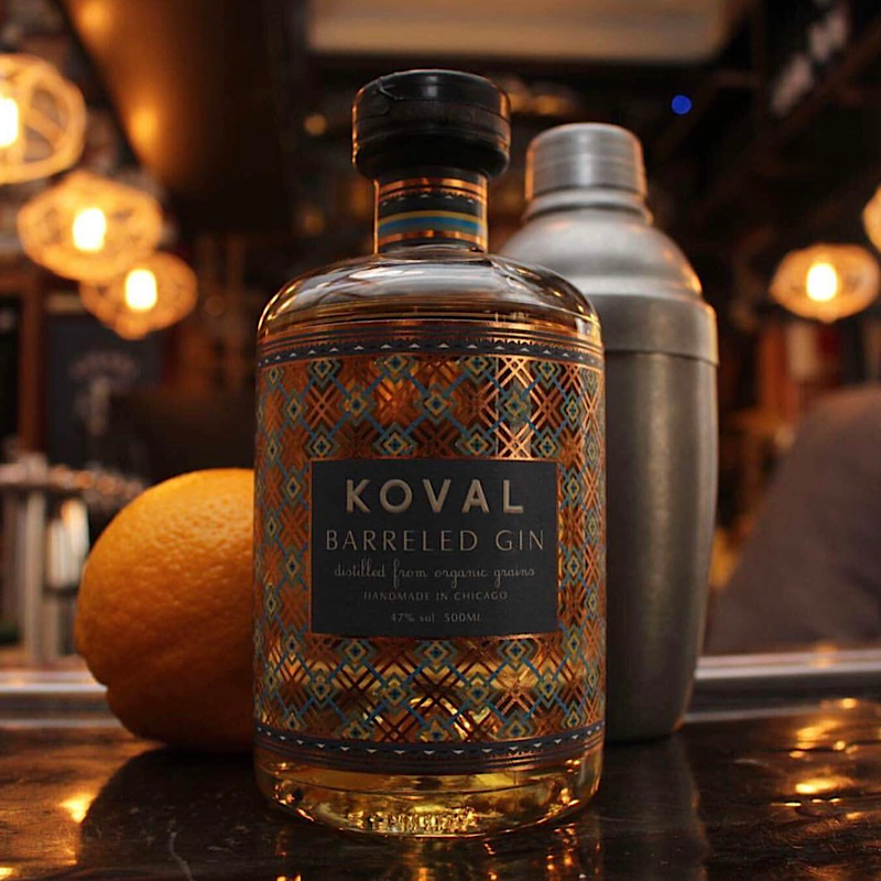 美国科瓦尔熟成金酒KOVAL BARRELED GIN淡淡奶油糖香甜味杜松子酒
