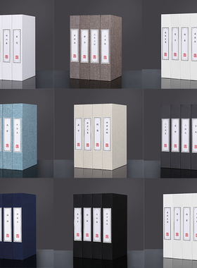 麻布仿真书中式风大堂软装饰品