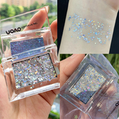 单色眼影亮片啫喱膏亮晶晶偏光细闪眼妆大闪片眼角闪钻粉莉莉彩妆