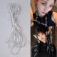 银色发绳脏辫爵士舞辫子造型舞台妆缠发头绳演唱会甜酷金属线皮筋