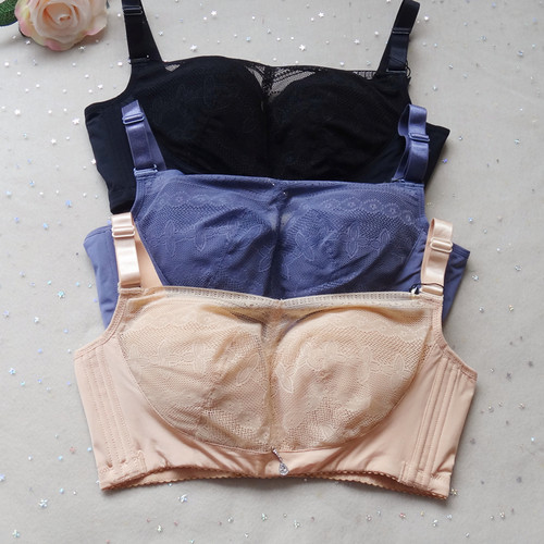 蕾丝薄款收副乳抹胸式文胸防走光
