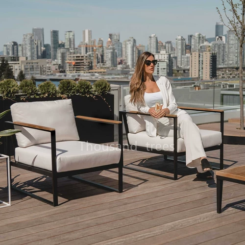 Дорожный диван, вилла для отдыха, уличная деревянная водонепроницаемая мебель