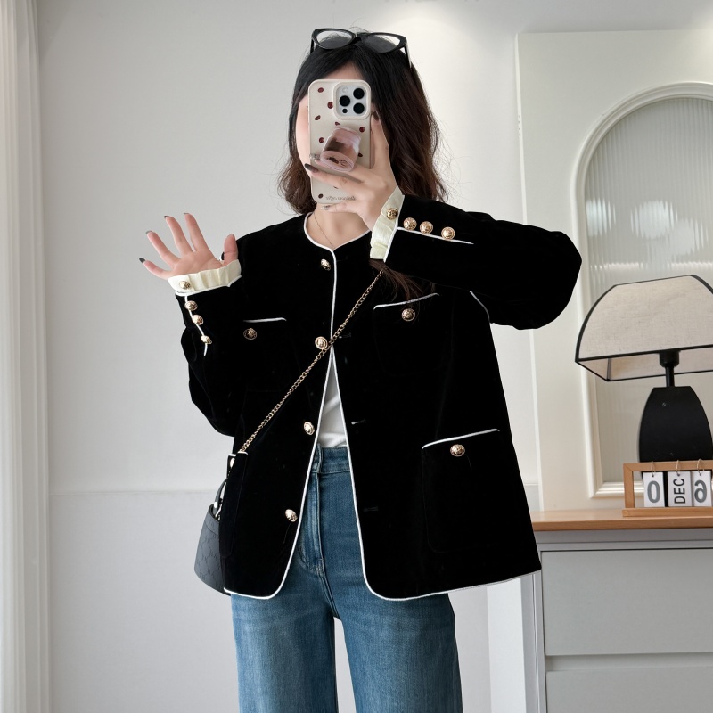春季大码气质优雅小香风外套