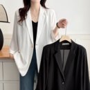 外套女薄款 西服 女装 显瘦休闲时尚 大码 胖mm七分袖 2025夏季 西装 新款