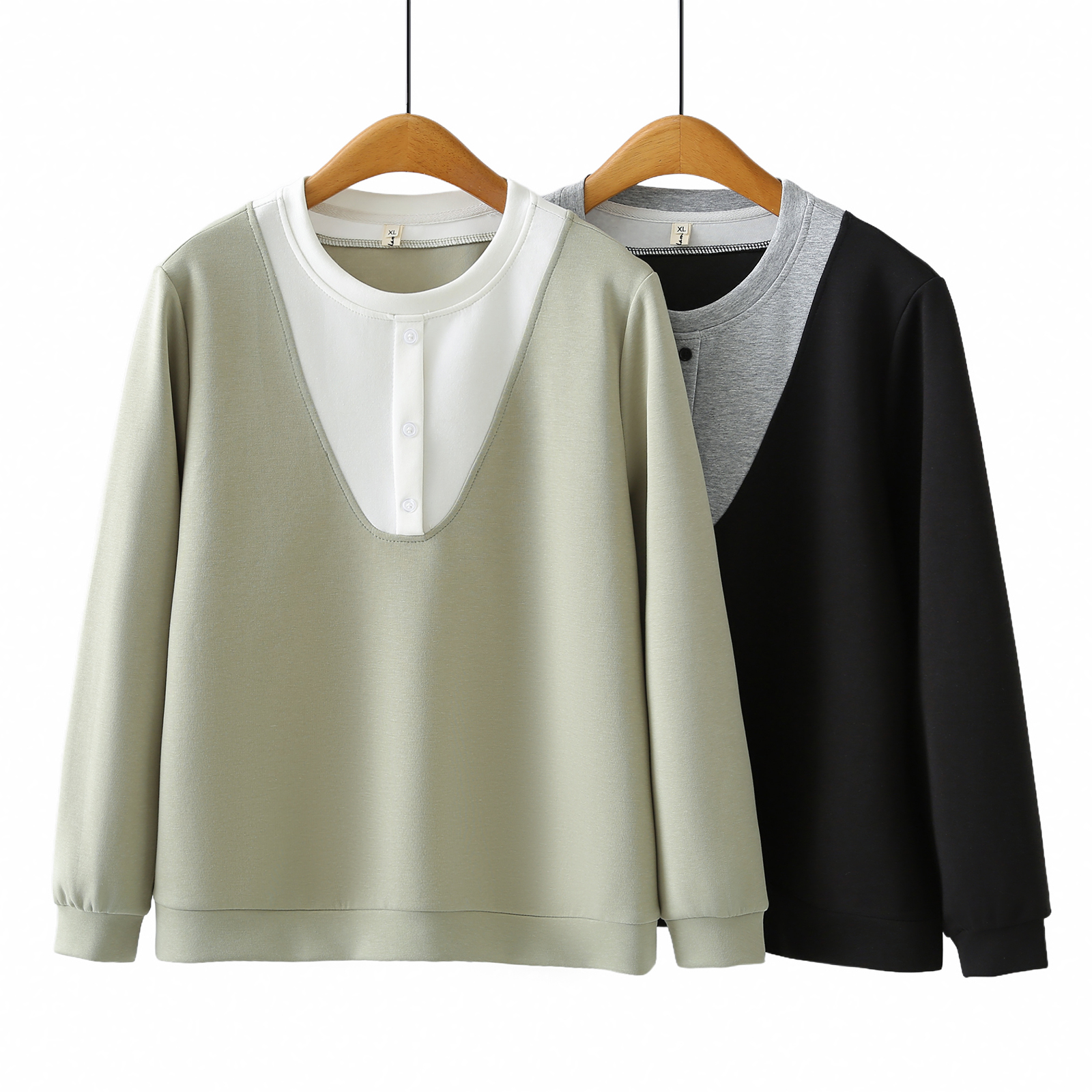 大码韩版宽松圆领卫衣