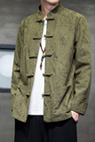 20234春风男装灯芯绒印花中式唐装汉服夹克外套C229/Y765/P100，男装夹克，电商C229