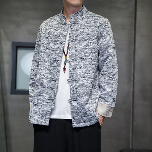 2024秋冬风男装复古中式盘扣唐装汉服夹克外套C229/Y751/P95图片