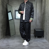 2025秋冬风男装唐装汉服中式套装两件套大码C229-TZ362-P160，男装休闲套装，电商C229