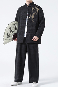 2024春夏风男装中式刺绣唐装汉服套装两件套C229-TZ359-P140图片