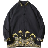 2024春夏风男装刺绣套装两件套唐装汉服大码C229/TZ319/P110，男装休闲套装，电商C229