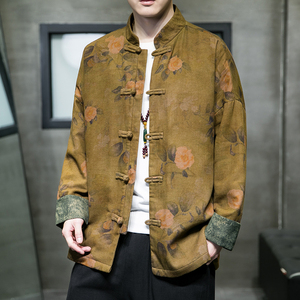 2024春夏风男装复古上衣唐装汉服夹克外套大码C229/Y722/P90图片