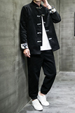 2024春风男装灯芯绒中式唐装汉服套装两件套C229/TZ338/P115，男装民族服装，电商C229