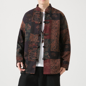 2024秋冬风男装棉中式盘扣唐装汉服夹克外套C229/Y750/P100图片