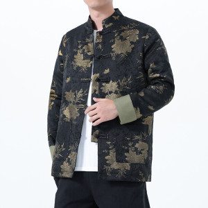 2025秋冬风男装印花唐装汉服夹克外套大码C229-Y1123-P120图片