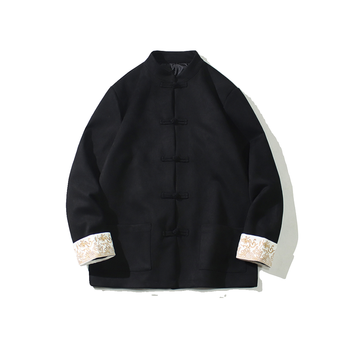 2024冬风男装鹿皮绒复古中式唐装汉服夹克外套C229/Y506/P100,男装夹克,电商C229