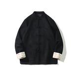2024冬风男装鹿皮绒复古中式唐装汉服夹克外套C229/Y506/P100，男装夹克，电商C229