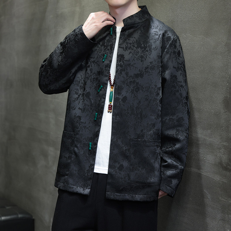 2024春夏风男装提花唐装汉服长袖夹克外套C229-Y1014-P105,男装夹克,电商C229