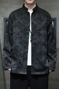 2024春夏风男装提花唐装汉服长袖夹克外套C229-Y1014-P105图片