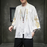 2024夏季风男装冰丝刺绣唐装汉服披风斗篷外套C229/F405/P60，男装民族服装，电商C229