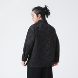 2024春夏风男装中式提花唐装汉服长袖衬衫衬衣C229-Y1012-P80，男装衬衫，电商C229