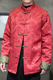2024冬风男装提花中式唐装汉服棉衣棉袄外套C229-MY800-P150，男装棉衣，电商C229