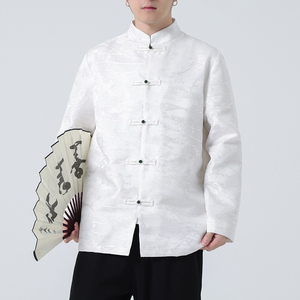 2024春夏新款风男装提花中式唐装汉服夹克外套C229-Y991-P100图片