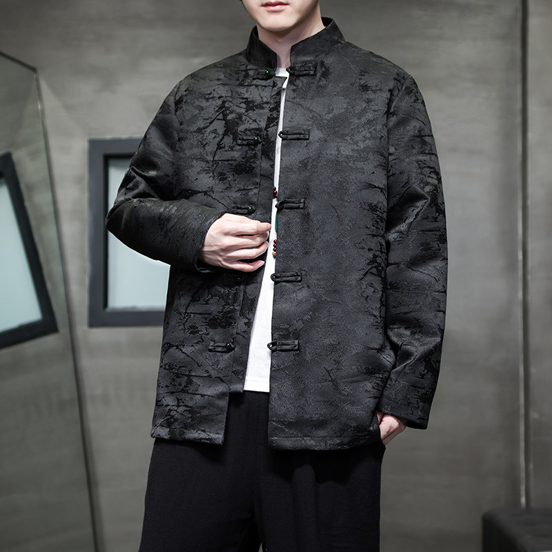 2024春夏新款风男装冰丝提花唐装汉服夹克外套C229-Y991-P100,男装夹克,电商C229