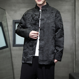 2024春夏新款风男装冰丝提花唐装汉服夹克外套C229-Y991-P100，男装夹克，电商C229