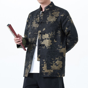 2025秋冬风男装印花唐装汉服夹克外套大码C229-Y1123-P120图片