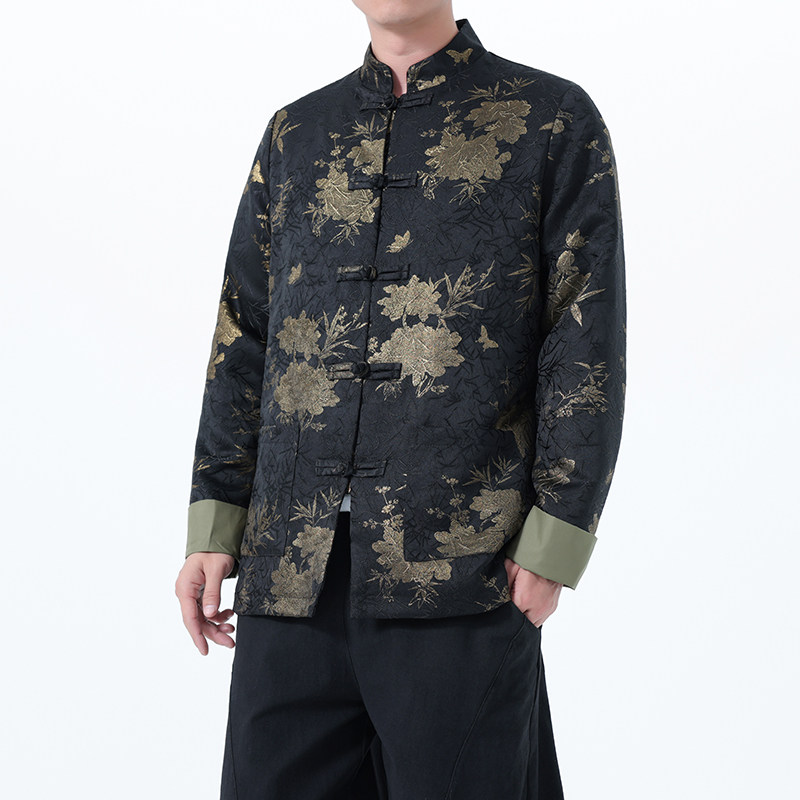 2025秋冬风男装印花唐装汉服夹克外套大码C229-Y1123-P120,男装夹克,电商C229
