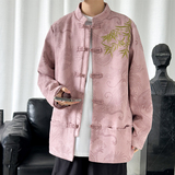 2024春夏风男装提花中式刺绣唐装汉服夹克外套C229/Y756/P105，男装夹克，电商C229