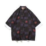 2024春夏风男装唐装汉服印花复古中式衬衫衬衣C229/Y736/P65，男装衬衫，电商C229