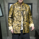 2025秋冬风男装提花中式唐装汉服夹克外套大码C229/Y913/P90，男装夹克，电商C229