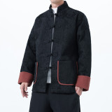 2025秋冬风男装棉麻唐装汉服外套棉衣棉袄C229-Y1128-P170，男装棉衣，电商C229