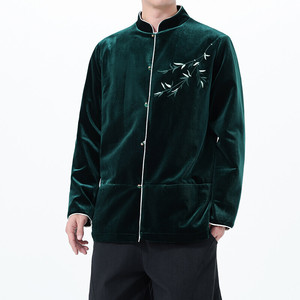 2025秋冬风男装刺绣唐装汉服夹克外套大码C229-Y1118-P115图片