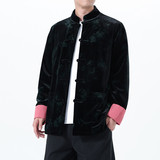 2025秋冬风男装丽丝绒唐装汉服夹克外套大码C229-Y1115-P120，男装夹克，电商C229