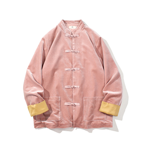 2023秋风男装丽丝绒复古中式唐装汉服夹克外套C229/Y762/P100图片