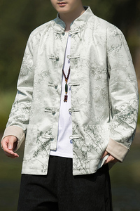 2024冬风男装鹿皮绒复古中式唐装汉服夹克外套C229/Y754/P105图片