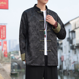 2024春夏风男装提花唐装中式盘扣汉服夹克外套C229/Y764/P100，男装夹克，电商C229